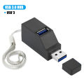 Kebidu 3 Ports USB Hub Adapter - USB 2.0 3.0 High-Speed HUB Splitter - for PC Computer Laptop. 