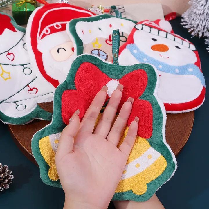 1/2/3Pcs%20Cute%20Christmas%20Hand%20Towels%20Absorbent%20Kitchen%20Towel%20Cute%20Xmas%20Home%20Decor%20Snowman%20Xmas%20Tree%20Kids%20Hanging%20Towel%20Bathroom%20Towel%20-%20Image%208