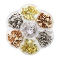 Mini Decorative Split Pins Metal Brads Paper Fasteners for Scrapbooking Paper Craft Office School Stationery for Kids Student. 