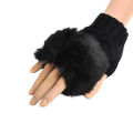 Wool Gloves Fancy Winter Women Grils wool glovs Gloves Knitting Woo wool glovs Keep Warm Short Mitten Fingerless Lady Girl Half Finger Gloves Rabbit Lady hand Gloves Random Colour. 