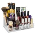 16 Grids Acrylic Makeup Organizer Stand and Brush Holder  Lipstick Organizer. 