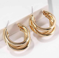Boho Glam Hoop Earrings: Vintage-Inspired Circle Statement Jewelry for Fashionable Women. 