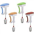 Semi-automatic Mixer Egg Beater Manual Self Turning Stainless Steel Whisk Hand Blender Egg Cream, Easy flow blender 5x faster. 
