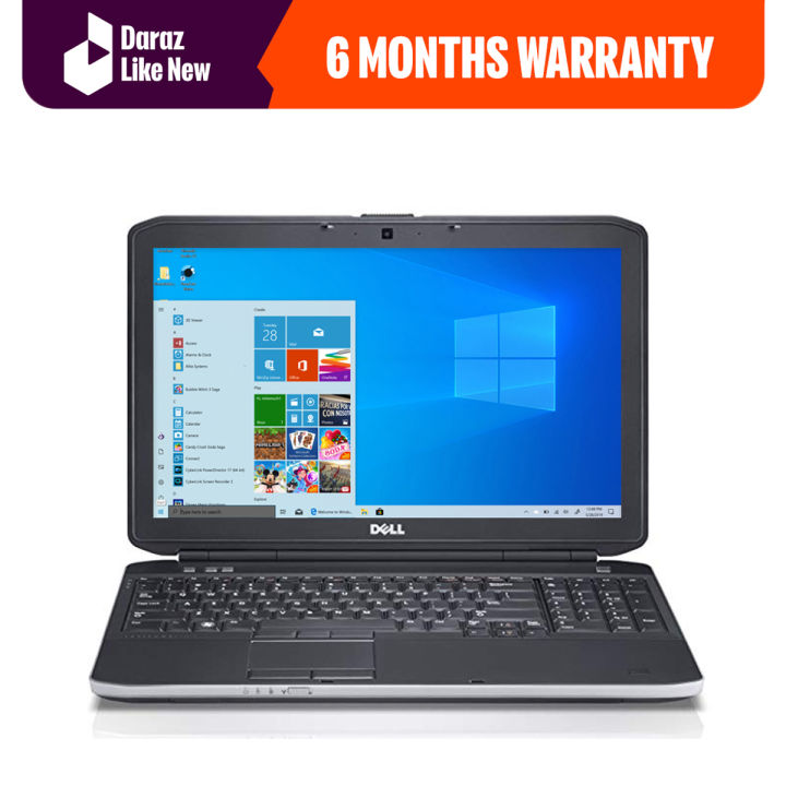 Dell Latitude 5530, Core i5 3rd generation, 8GB Ram, 500GB Hard Drive, 15.6" Led Display, Numeric Keypad (Windows 10 Registered) FREE LAPTOP BAG - Daraz Like New Laptops