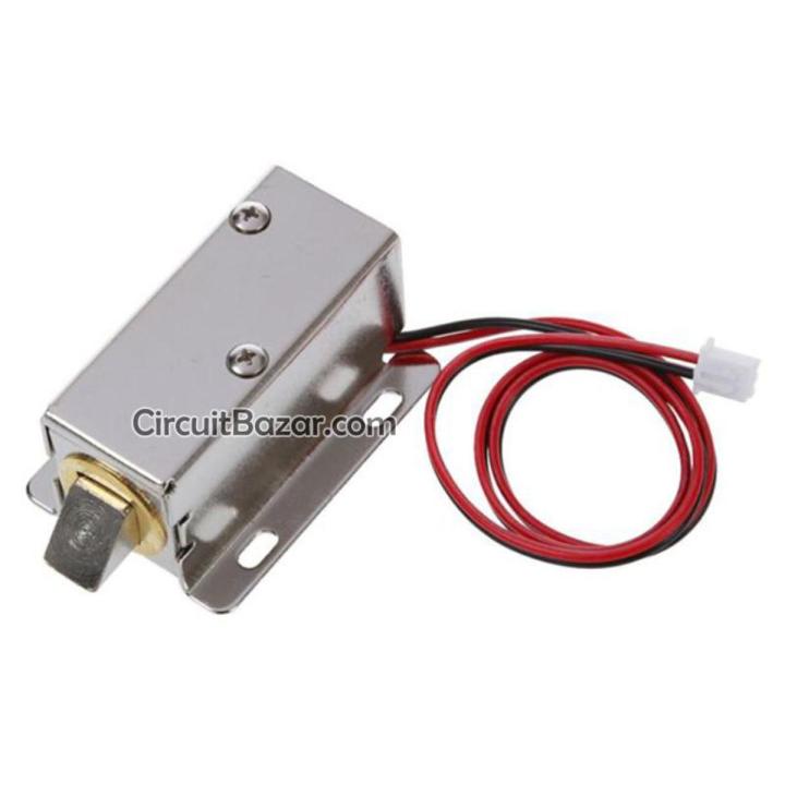 12V DC 0.43A Cabinet Drawer Electric Door Lock Assembly Solenoid Lock ...