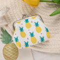 Printed Coin Purse Stylish Mini Colorful Wallet Cotton Fruit Clutch for Women Girls Ladies Use Travel Gifts Casual Shopping. 