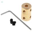 3xCylindrical Coupling Motor Parts Sleeve Coupling DIY Motor Fittings 4-5. 