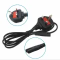 Power Cable Kettle Lead 2 Pin for Samsung / LG / HP LED LCD Smart TV Monitor Power Cord, Sony PlayStation 2 / 3 / 4 (PS2 / PS3 / PS4), Xbox One X, Slim Edition. 