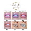 liquid crystal glitter lipstick laser holographic lip tattoo lipstick makeup pigment jelly lip gloss. 