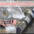 Super Strong Waterproof Butyl Aluminum Rubber Foil Tape Repair Adhesive Leak Proof Tape 1M. 