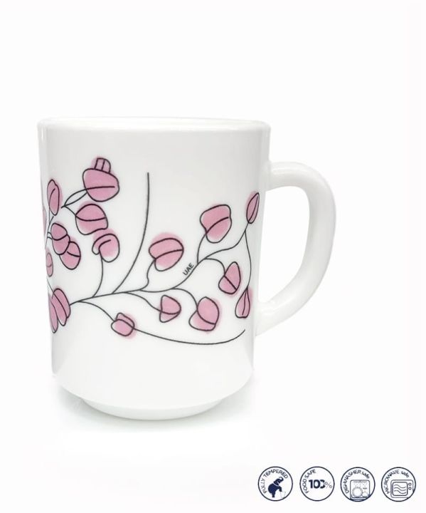 Luminarc 6 Pcs mug  Marble Tea/Coffee Mug 250 ML MADE IN U.A.E
