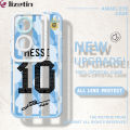 Jizetin for Vivo Y17S Back Cover Crystal Transparent Football Star For Boys Soft Full Camera Cover Protection Phone Cases. 