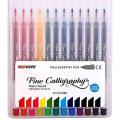 Pack Of 12 - Calligraphy pens Set - Multi Colors. 