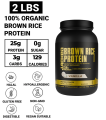 Jacked Nutrition Brown Rice Protein Powder – 2 LBS (28 Servings) | Plant-Based | Lactose-Free | Vegan-Friendly. 