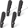 4Pcs Folding Shoe Lace Puller,Portable Lace Tightener Tool,Skate Lace Tightener for Hockey Ice Skates Figure Skates Boot. 