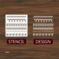 Border Stencil Wall Painting Scrapbooking Stamping Embossing and Clothes Painting Paper Card Template.. 