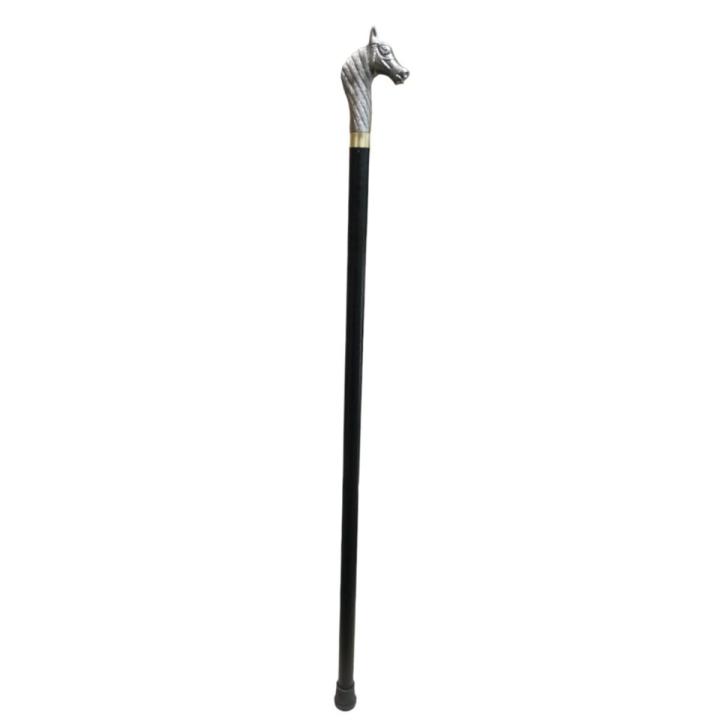 Unique Horse Knob Stick, Handcrafted Walking Stick, Stainless Steel Walking Stick, Elders Knob Stick.