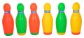 Moden Design Real Action Bowling Game Includes 6 Multi-Colored Pins and 2 Bowling Balls Set. 