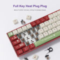 AJAZZ AK680 Gaming Mechanical Keyboard ABS Keycap 68 Keys Wireless Bluetooth / Usb Dongle Keyboard Hot Swap Custom Gasket for Pc Laptop. 