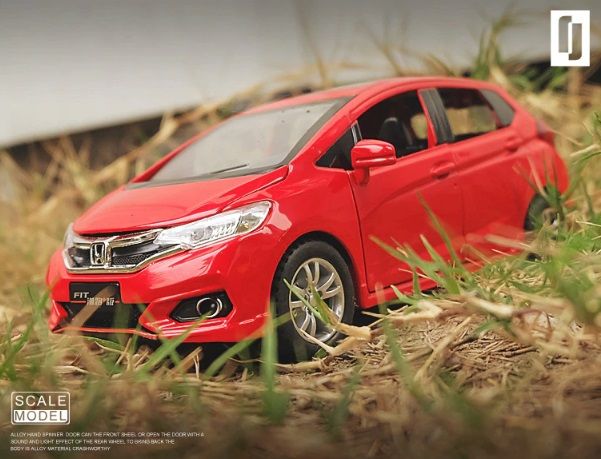 Honda Fit Jazz Diecast model Car Light Sound Open door