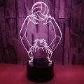 Foreign trade new volleyball 3D night light Sports characters order colorful remote control touch 3D led light. 
