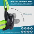 WESTLIGHT Run Light, 90° Adjustable Beam Angle, 500 Lumens, 360° Reflective Band, USB Rechargeable Waterproof Running Night LED Chest Lights. 