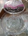 Dry Fruit Tray, ACRYLIC CANDY DISH SALAD TRAY DRY FRUIT HOME DECOR WITH LID CRYSTAL. 