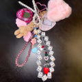 Korean Charm Dice Keychain Kawaii Harajuku Game Console Phone keychains Y2K Fashion Bag Pendant Jewelry Vintage Accessories. 