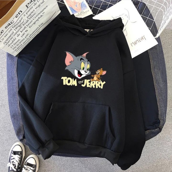 Black%20Tom%20And%20Jerry%20Fleece%20Full%20Sleeves%20Pull%20Over%20Hoodie%20For%20Women%20-%20Stay%20Cozy%20With%20Tom%20And%20Jerry%20-%20High%20Quality%20Fabric%20-%20Image%204