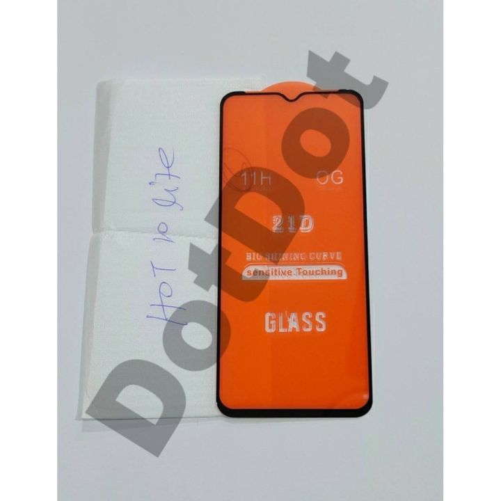 Infinix Hot 10 Lite Screen Protector 5D 6D 7D 9D 10D 11D 21D 100D 111D glass protector / screen protectors / tempered glass ultra thickness 0.33mm/9h hardness