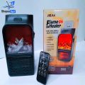 Electric Wall-outlet Flame Air Heater with Remote Control PTC Ceramic Heating Stove Radiator Household Wall Fan. 