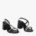 ECS Crystal Line 3 Inch Heel Sandals For Women. 
