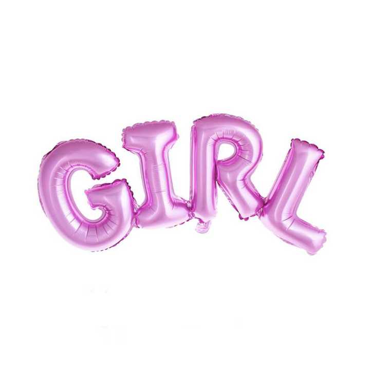 GIRL WORD FOIL BALLOON ( 106 CM X 37 CM )