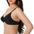 Bebelle, Klassilk, Bra for girls and women, Casual Bra, Dual Layer Bra, Black, B Cup/C Cup. 