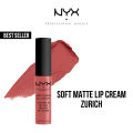 NYX Professional Makeup - Cosmetics Soft Matte Lip Cream Liquid Lipstick 14 Zurich. 