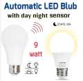 LED blub with Automatic day night sensor  220v Ac 9 watt. 