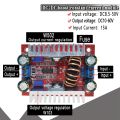 DC 400W 15A Step-up Boost Converter Constant Current 8.5-50V to 10-60V Voltage Charger DC-DC Step Up Module. 