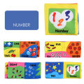 PinShang High-contrast 3d Baby Cloth Book Folding Animal Digital Cognition English Early Education. 