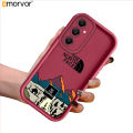 AMORVOR for Samsung A03 A03S A04 A04E A04S A05 A05S Back Cover Soft Square Ladder The North Face Silicone Camera Protection Phone Case. 