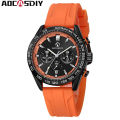 AOCASDIY brand fashionable luxury waterproof timing code watch date quartz men's watch. 