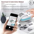 Thermal Mini Printer for Mobile Photo - Portable Bluetooth Wireless Pocket Mini Printers for Kids - 1080p Instant Portable printer 2.8 inch IPS Screen. 
