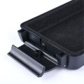 Waterproof Earphone Case Portable Hard Headphone Carrying Box IEM Storage Box Black. 