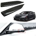 4 Pieces Anti-Scratch Trim Sticker,Carbon Fiber Rearview Mirror Protector Anti-Rub Strip Sticker Anti-Collision Strip. 