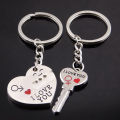 2pcs Fashion Love Heart Key Ring Keyfob Couples Romantic Keychain Lover Gift. 