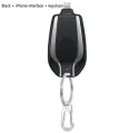 1500mAh Portable Keychain Power Bank Type-C Ultra-Compact Mini Battery Pack Fast Charging New Mobile Phone Charger For iPhone Xiaomi. 