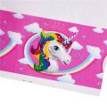 Unicorn Theme Table Cover for Birthday Party Decorations and Celebrations - Cartoon Birthday theme table cover. 