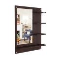 Wood Wall Mount Dressing Mirror with Shelf Engineered Wood Dressing Table for Bedroom/Dressing Mirror for Living Room/Mirror with 4 Shelves. 