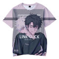 2022 3D link click anime tshirt crewneck short sleeve women men T-shirt free shipping Harajuku streetwear casual style clothes. 