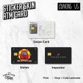 Among Us Skin Card Sticker ATM Vinyl Debit Credit Emoney Flazz Sticker. 