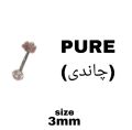 Original silver (chandi) nose pin for girls and womens with (3mm) zircon. 